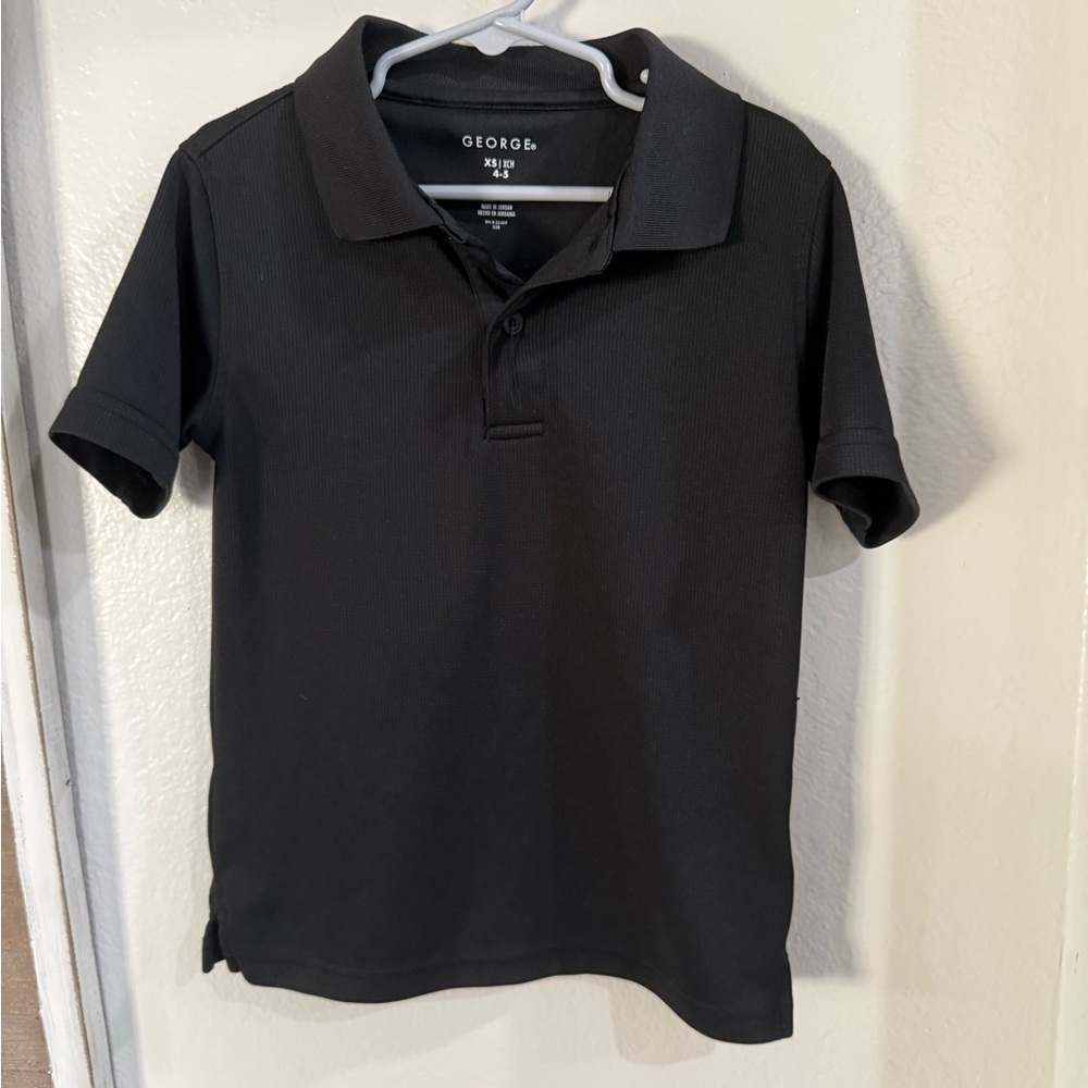 George Kid’s XS Black Polo Shirt